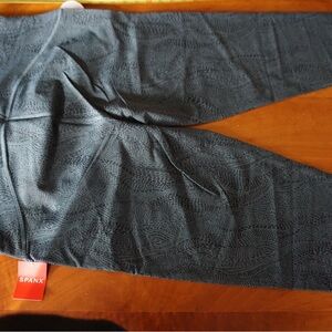 NWT SPANX Booty Boost Active 7/8 Leggings Blue Mosaic Plus Size 3X